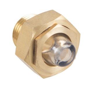Brass Domed Oil Sight Glasses Plug