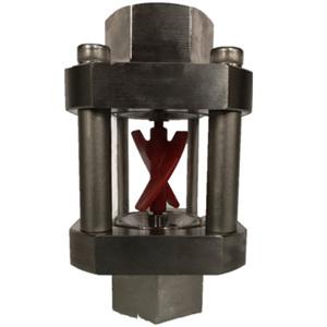 Impeller Full View Sight Glass Liquid Flow Indicator